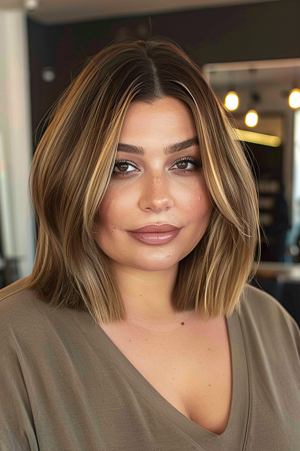 Blunt lob with subtle layers