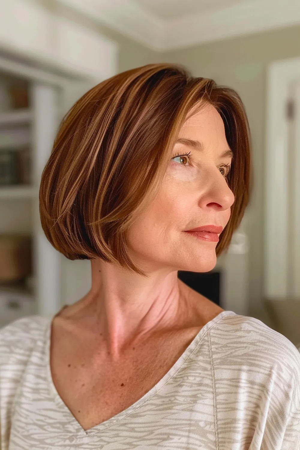 Bob hairstyle for women over 50