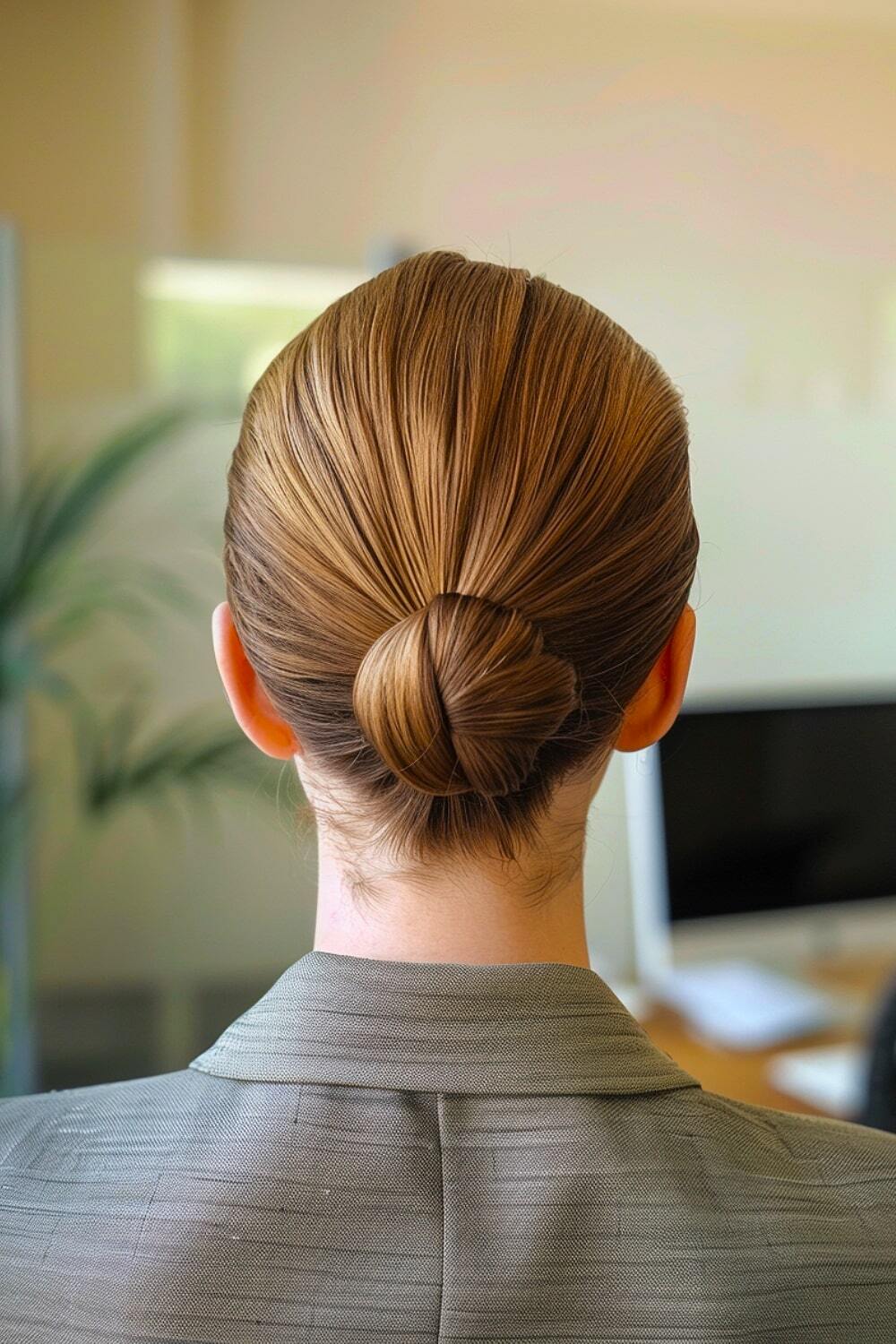 Easy business casual updo