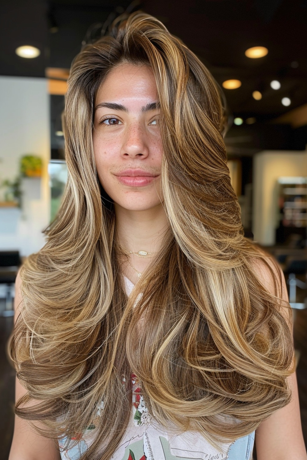 Cascading layers for thick hair