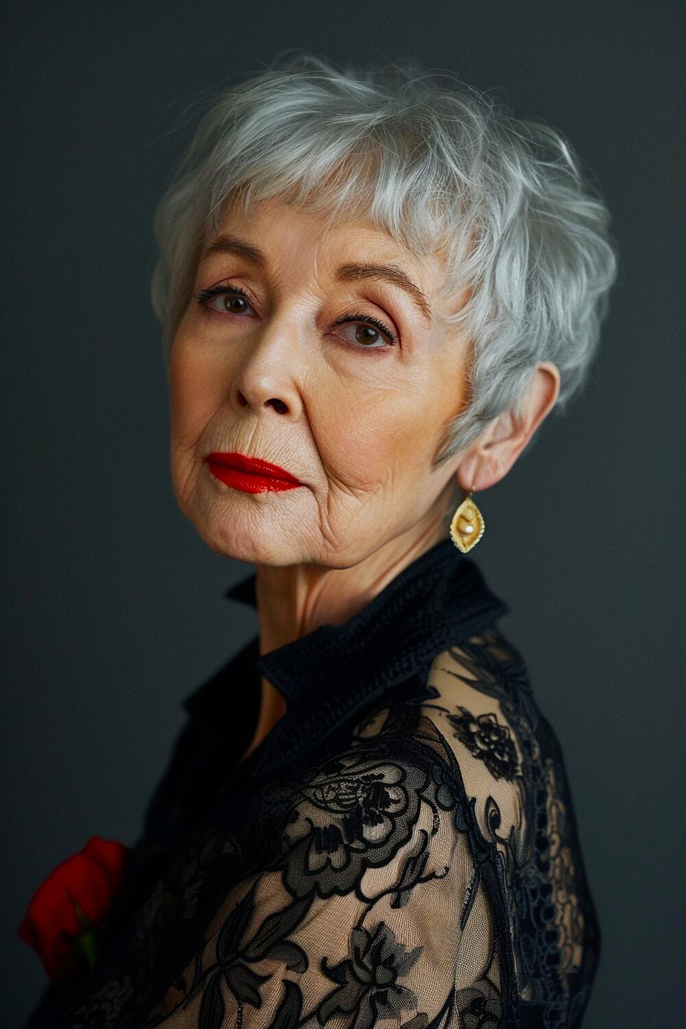 Short pixie for women over 80