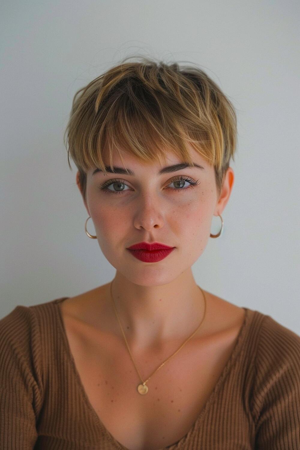 Zendaya-style short pixie cut