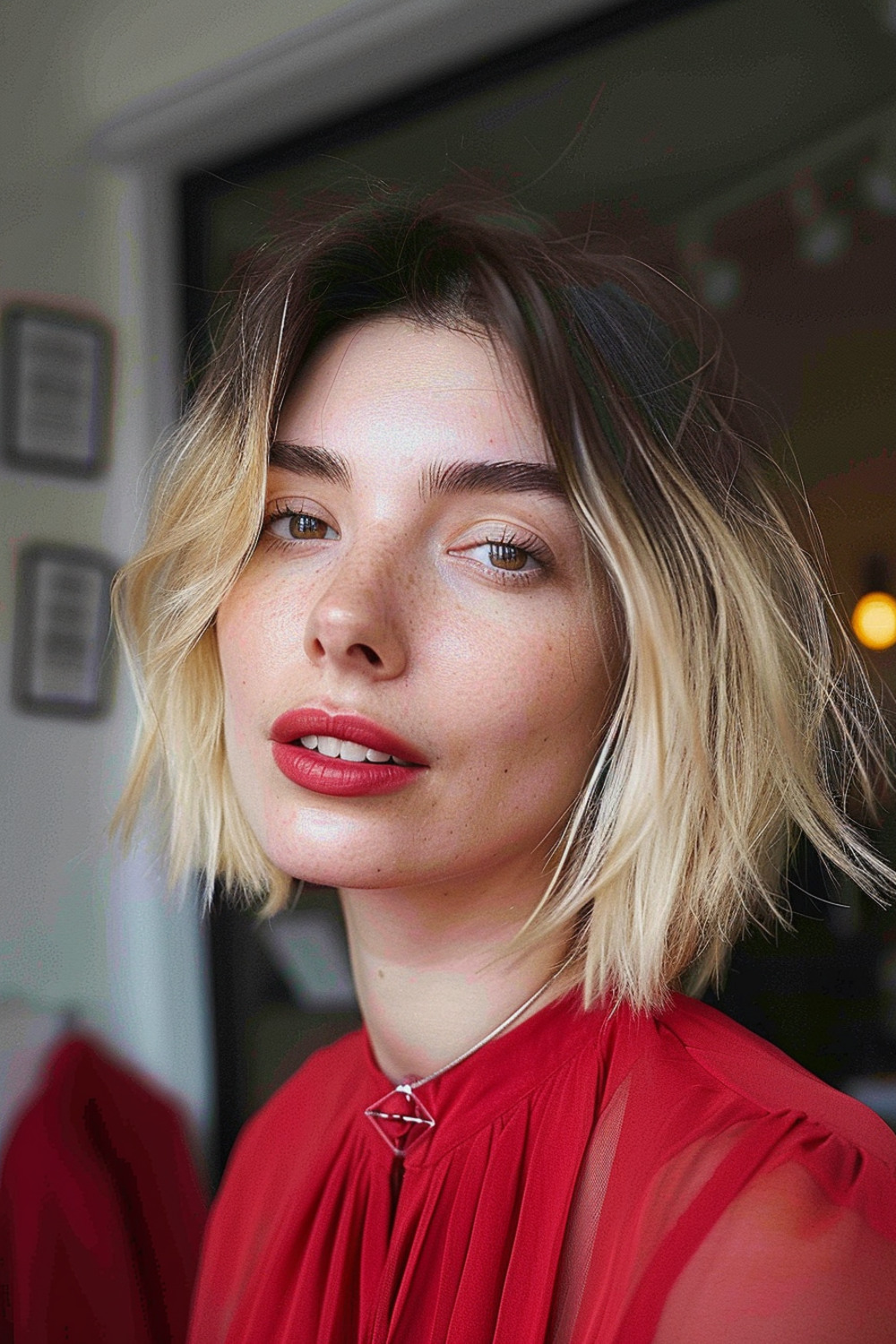 Choppy bob with layers