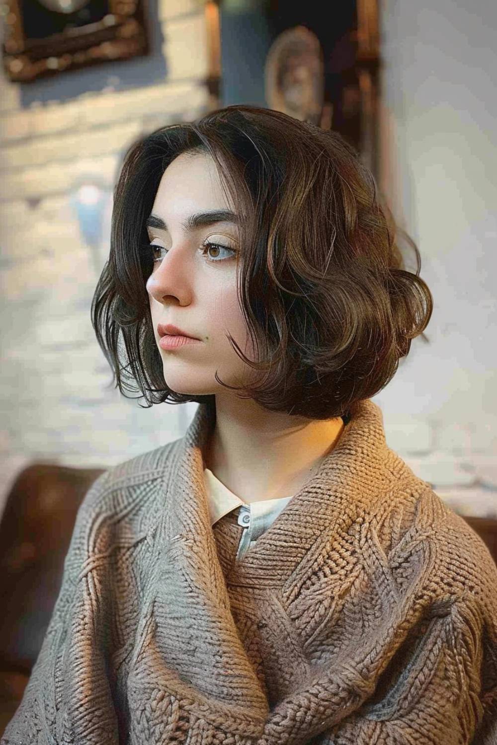 Classic Italian bob with layers