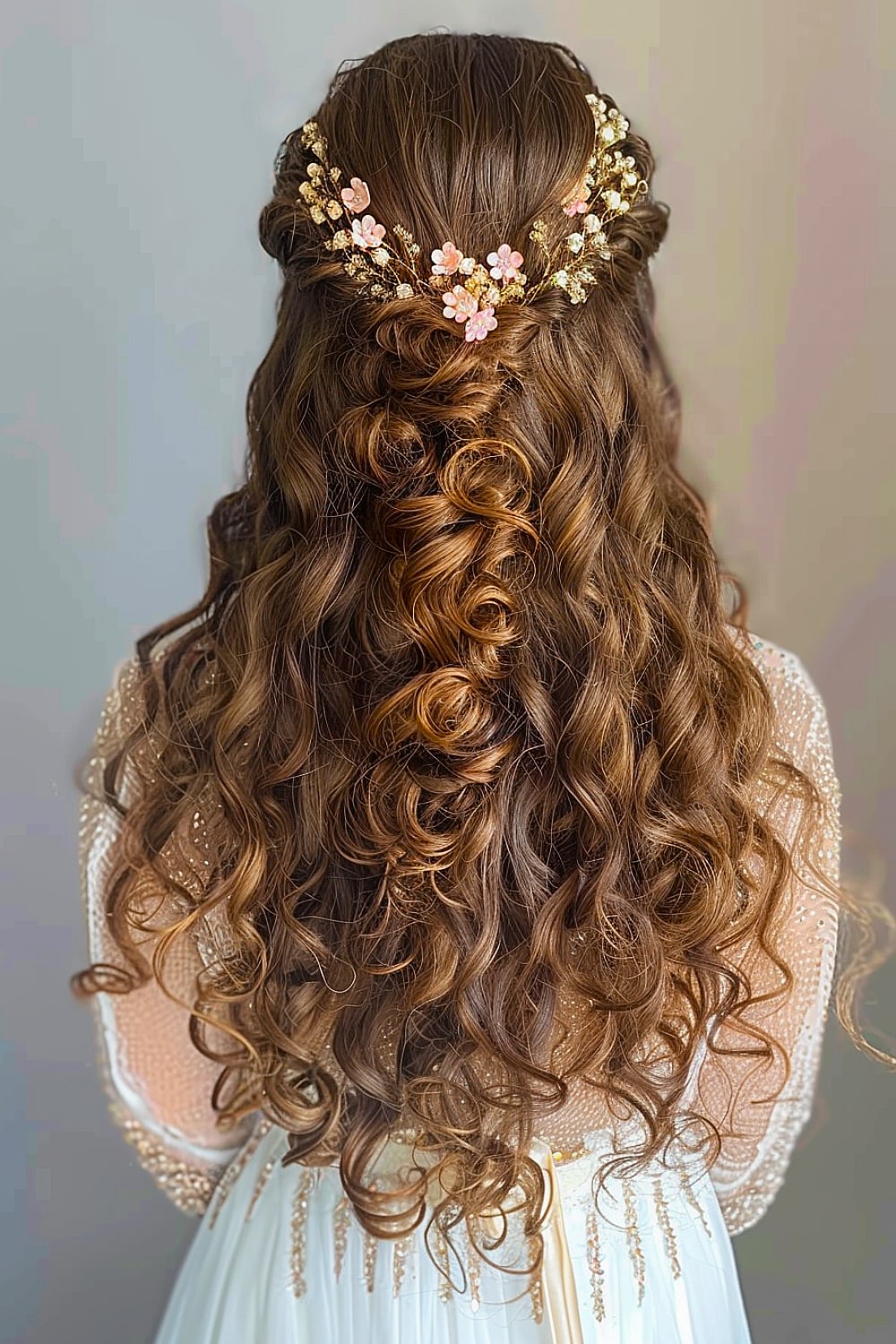 Princess curly hairstyle