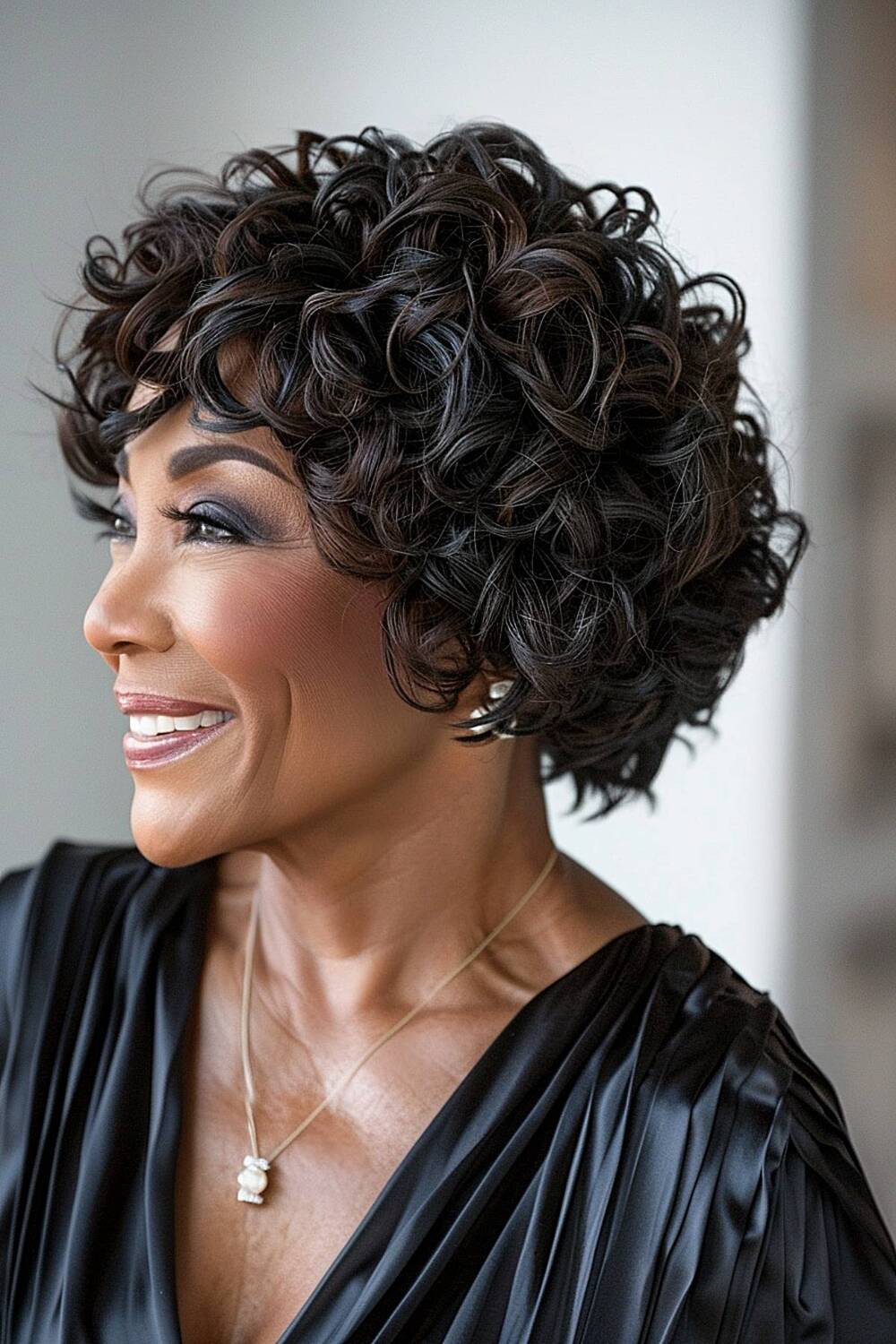 Ear-length bob for natural hair