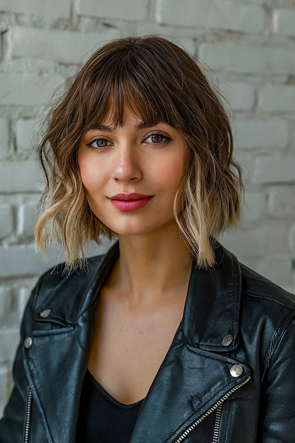 Edgy short bob with bangs