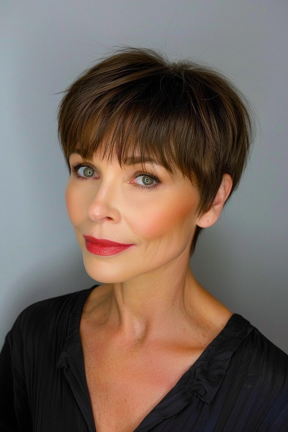 Kris Jenner-inspired pixie haircut
