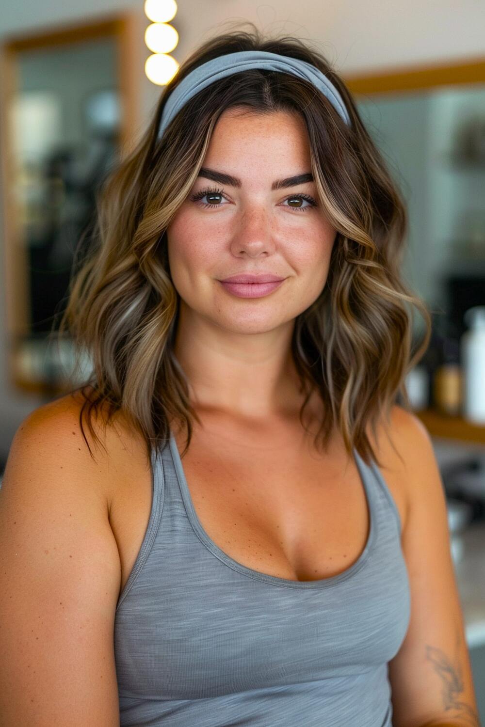 Fresh sporty layered hairstyle