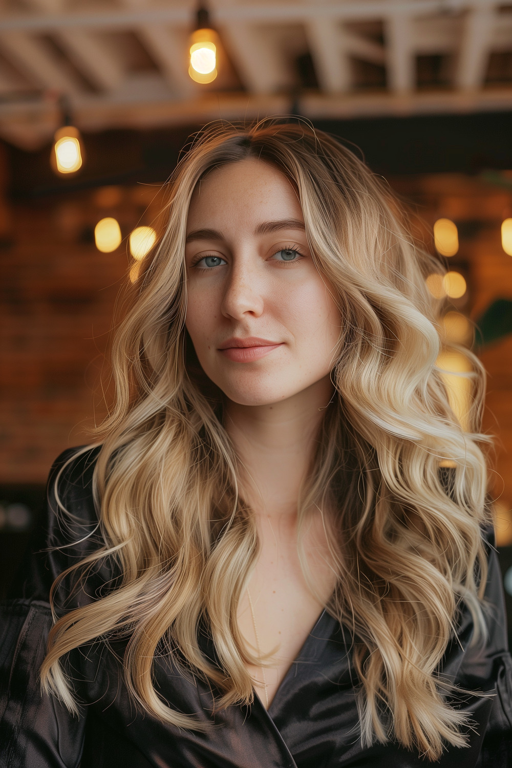 Golden blonde balayage