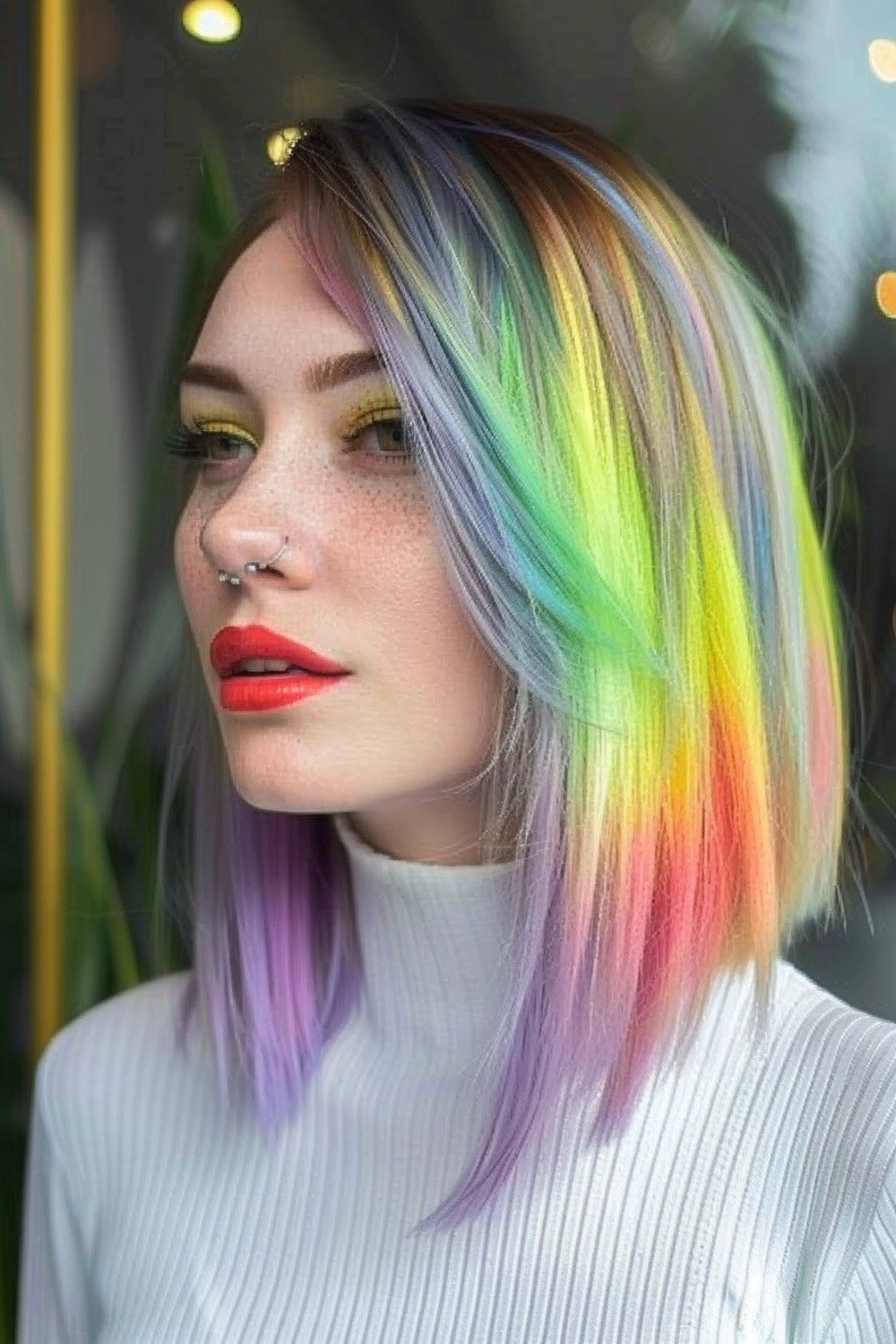 Graduated layers with bold colors