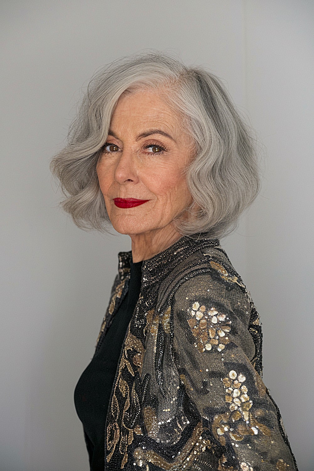 Wavy Haircut for Women Over 70