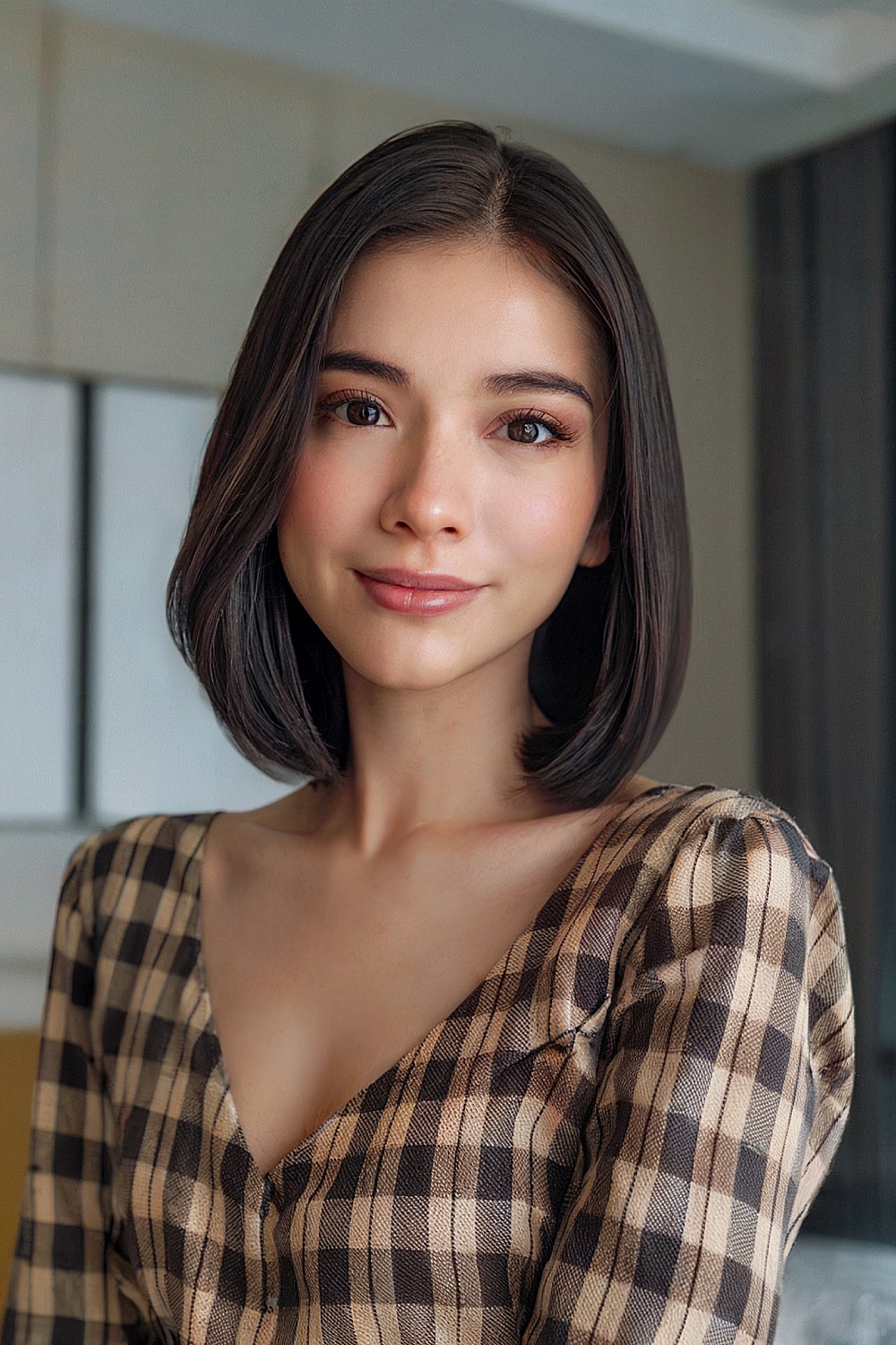 Long bob for long faces