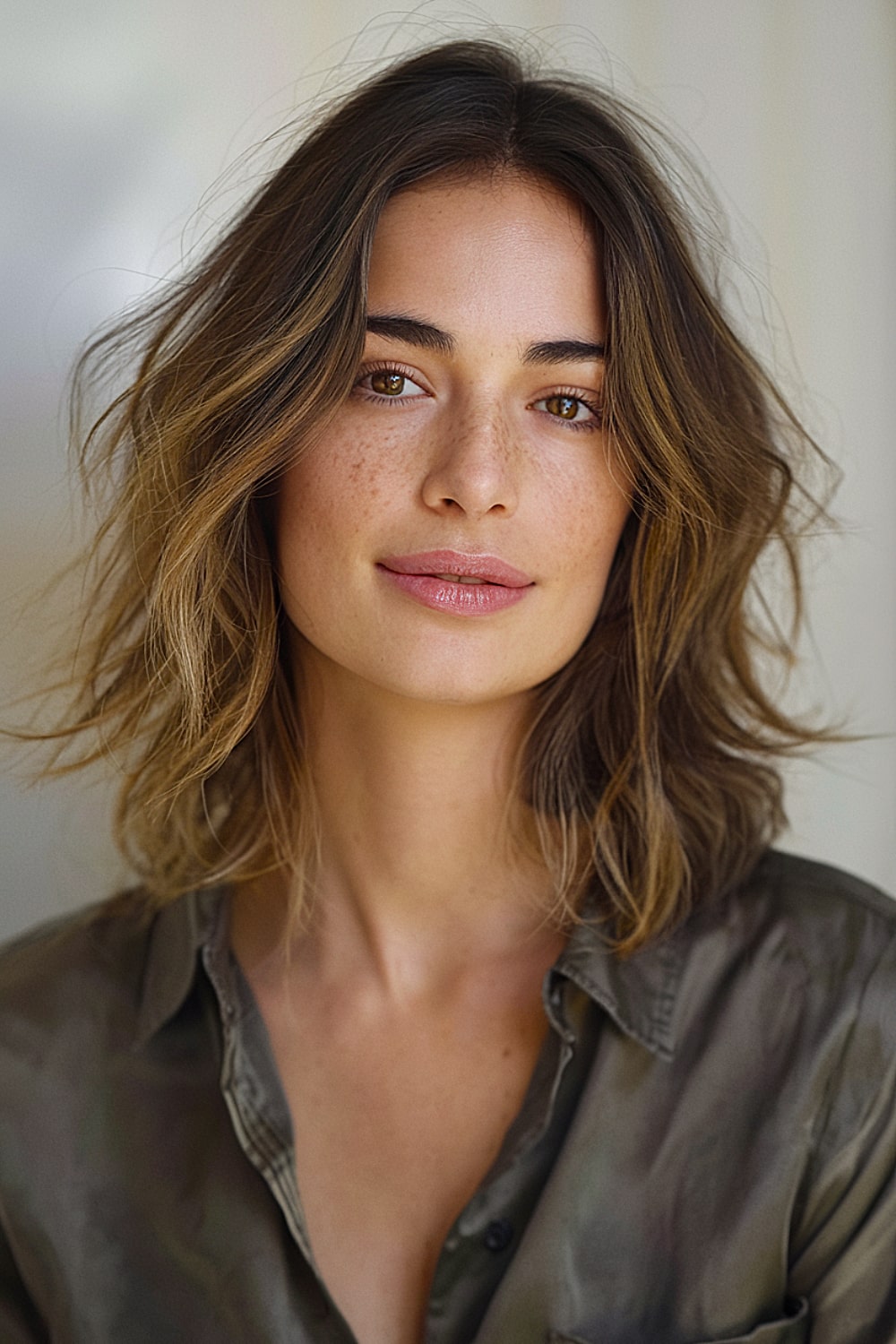 Long bob for square faces