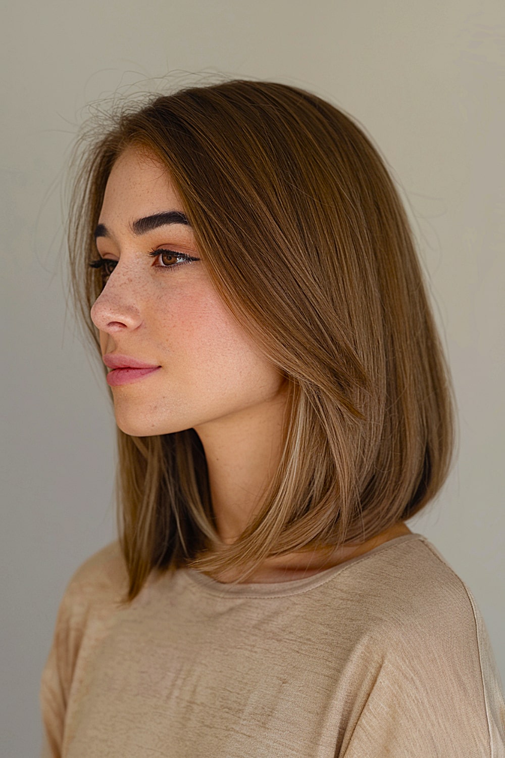 Long brown bob