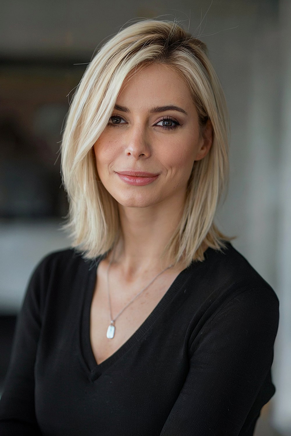 Long italian bob haircut