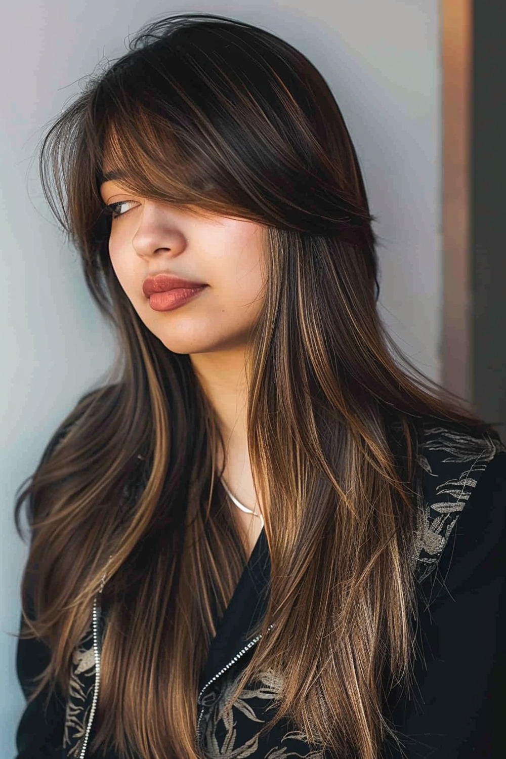 Long layers with side fringe