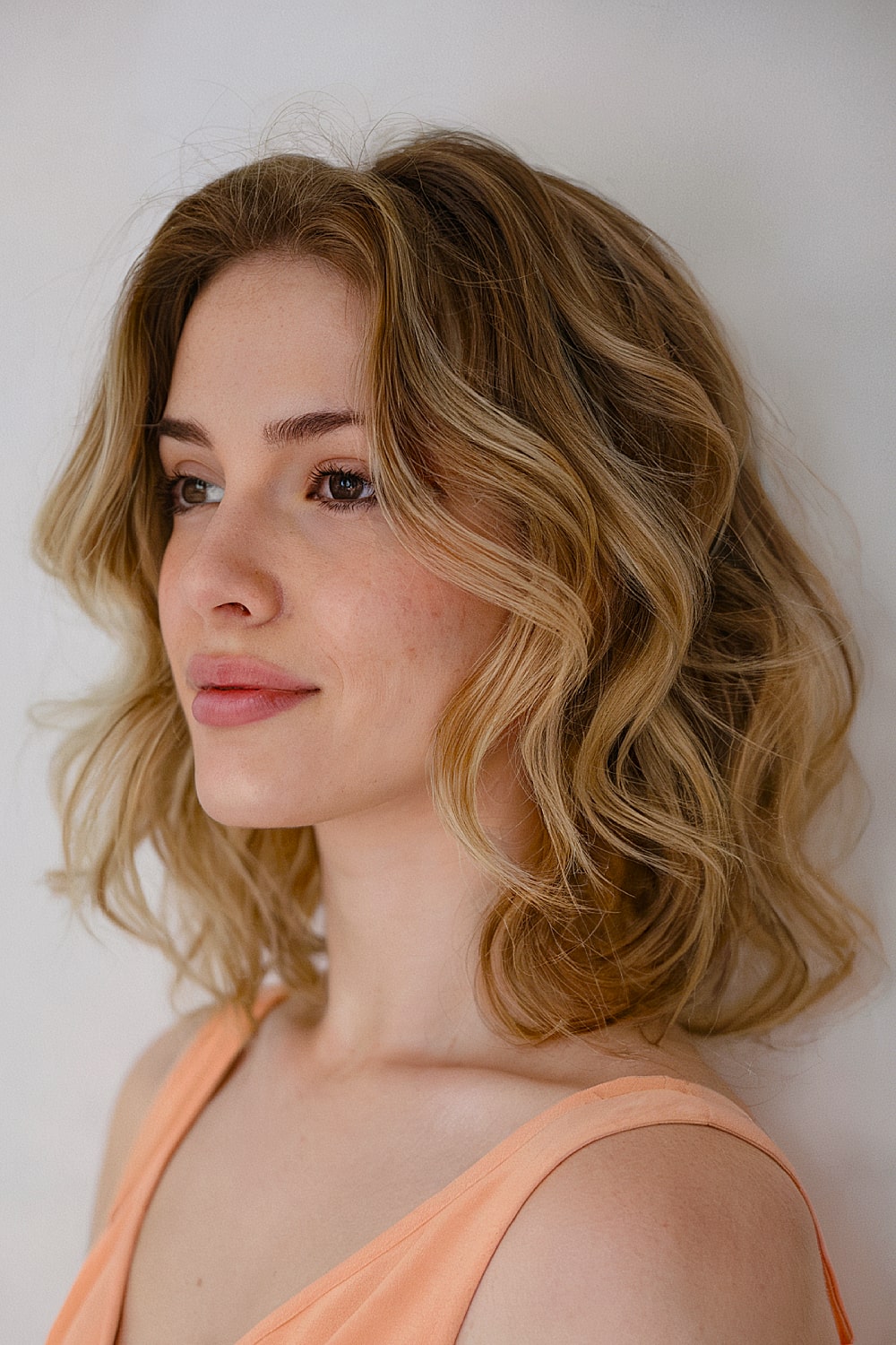 Long messy bob