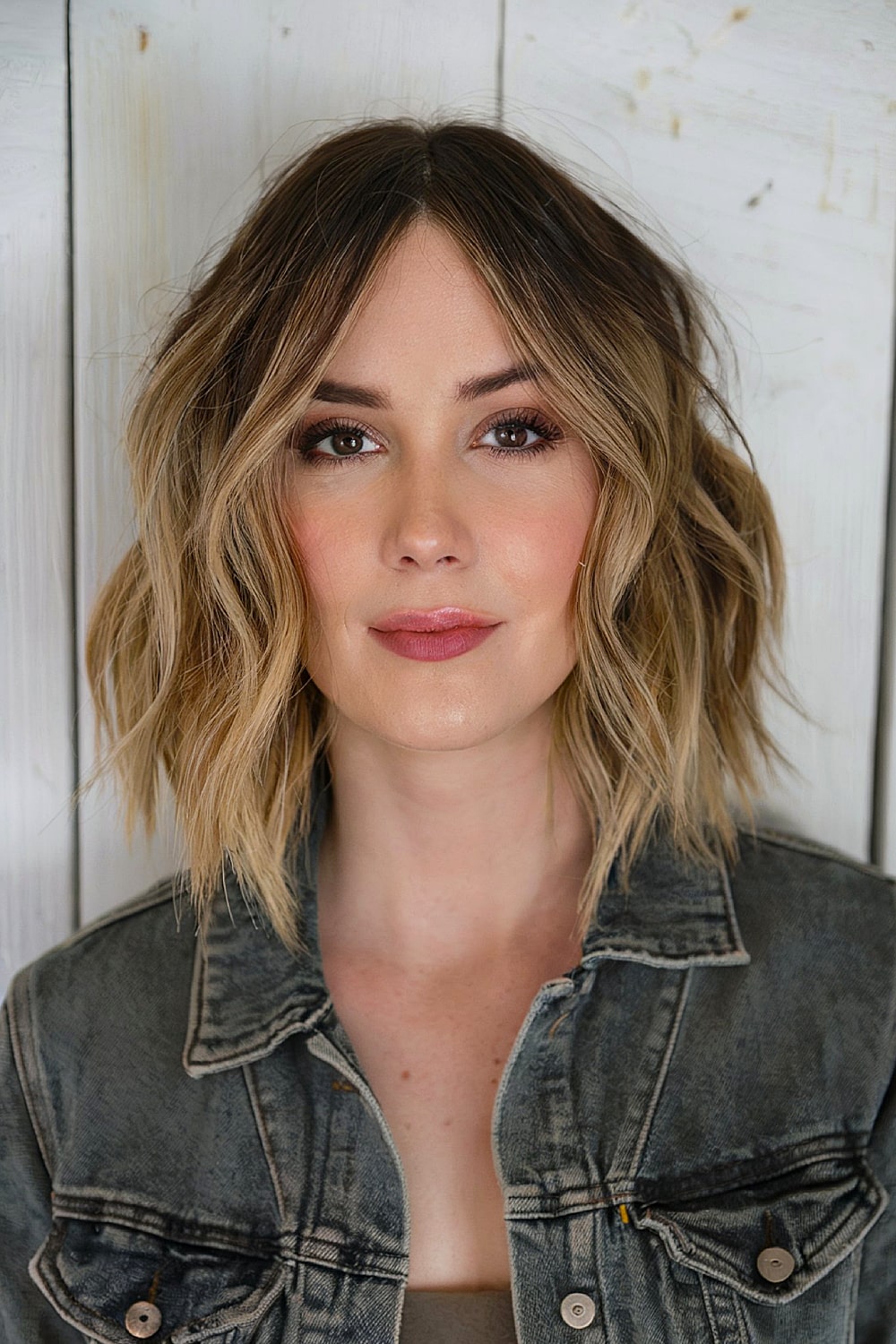 Long shaggy bob hairstyle