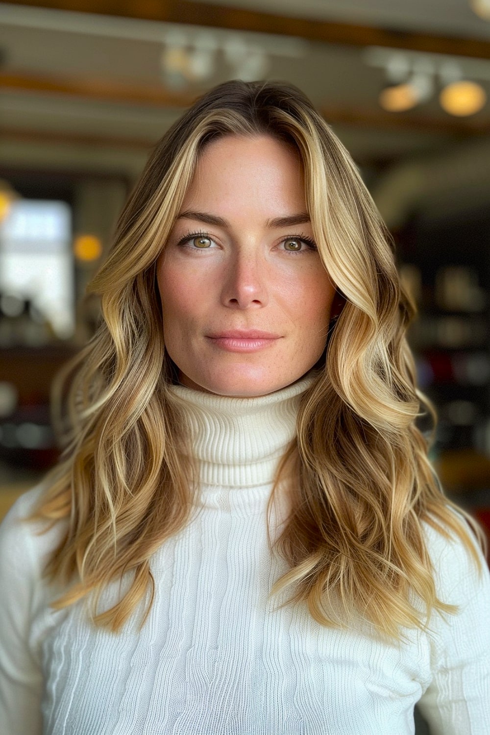Medium-length sassy waves