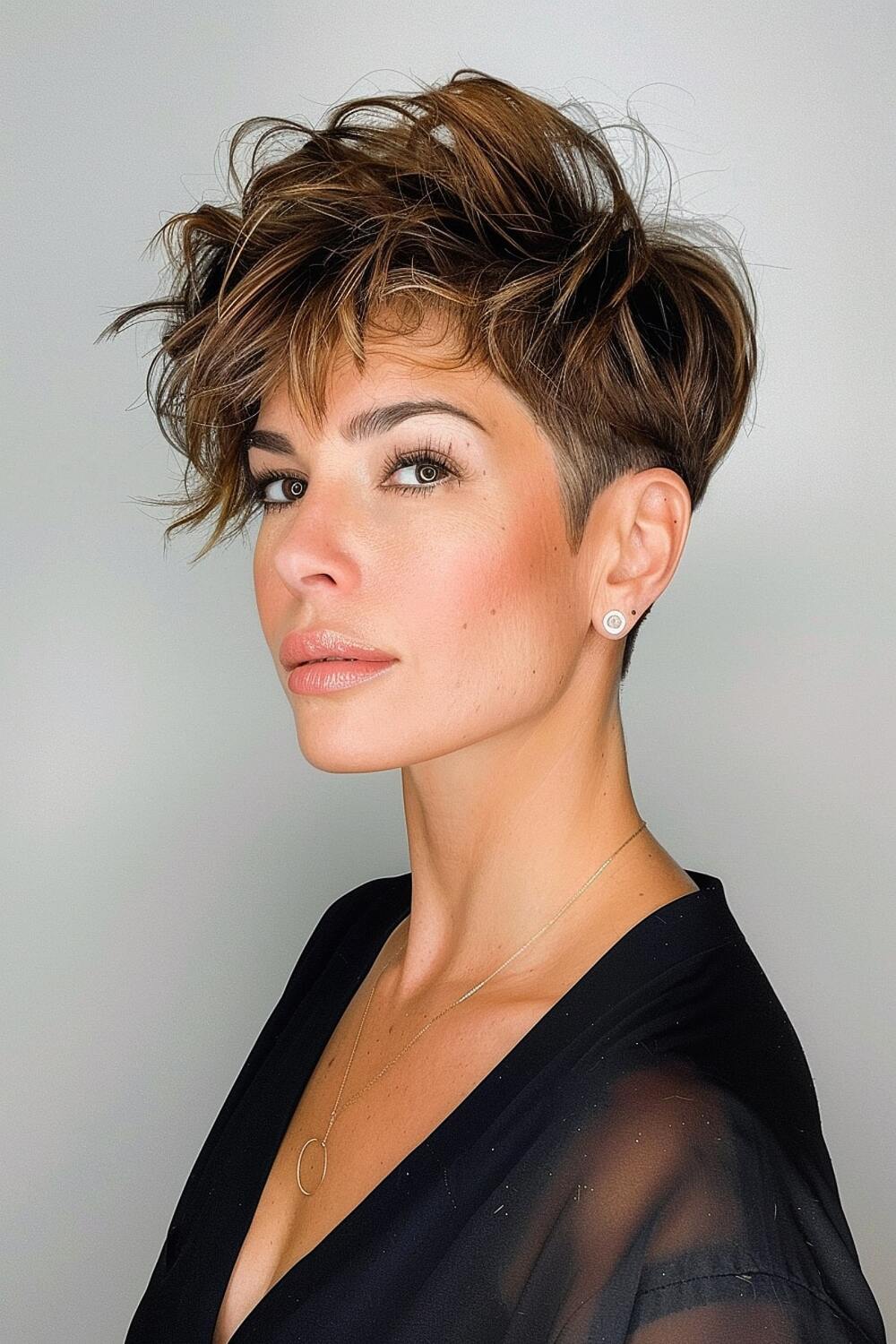 Very Short Messy Hairstyle