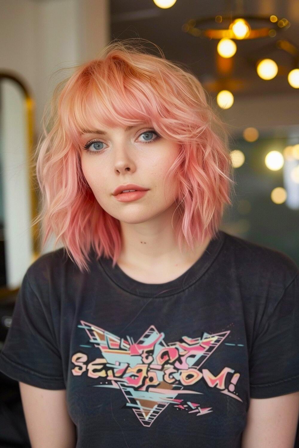 Messy Short Hair with Grunge Style