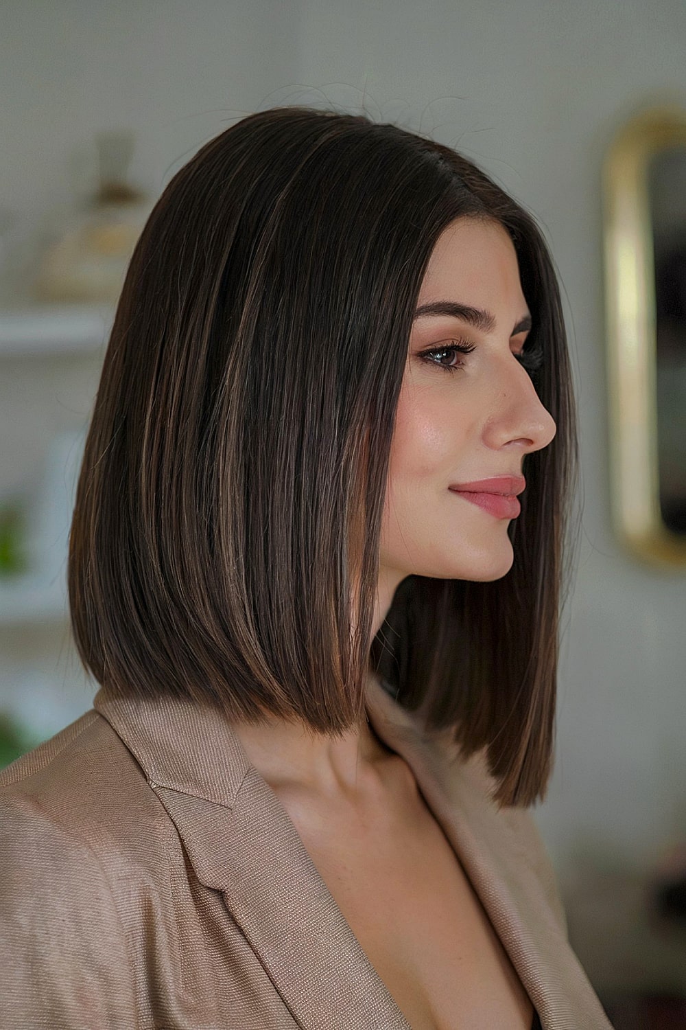 One-length long bob