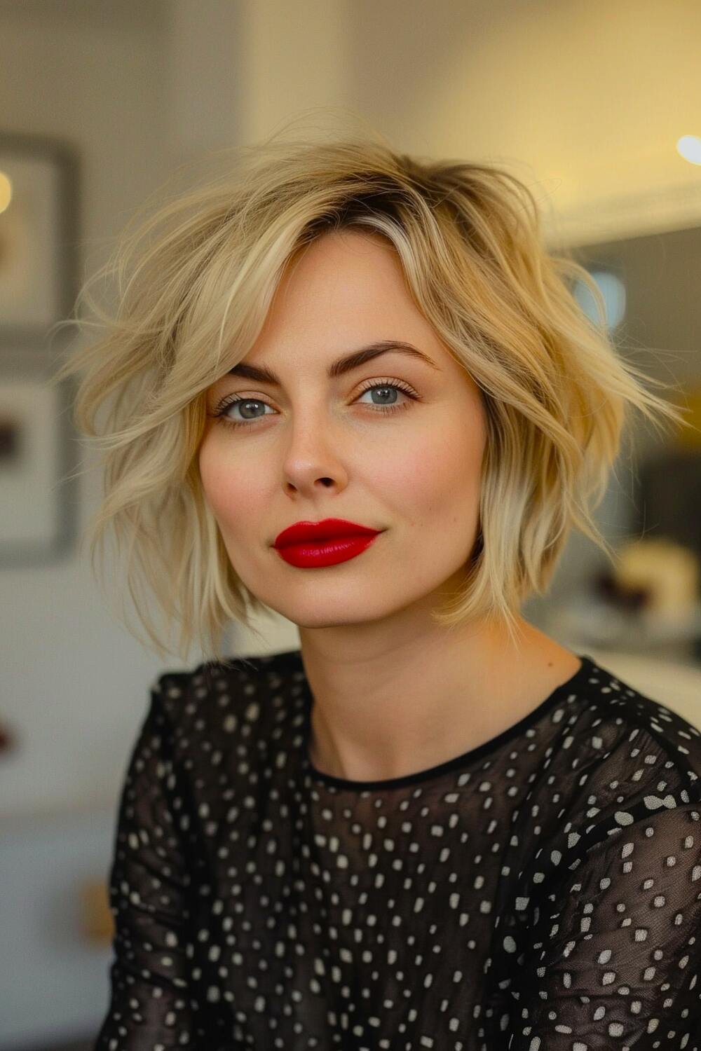 Short Messy Bob Cut