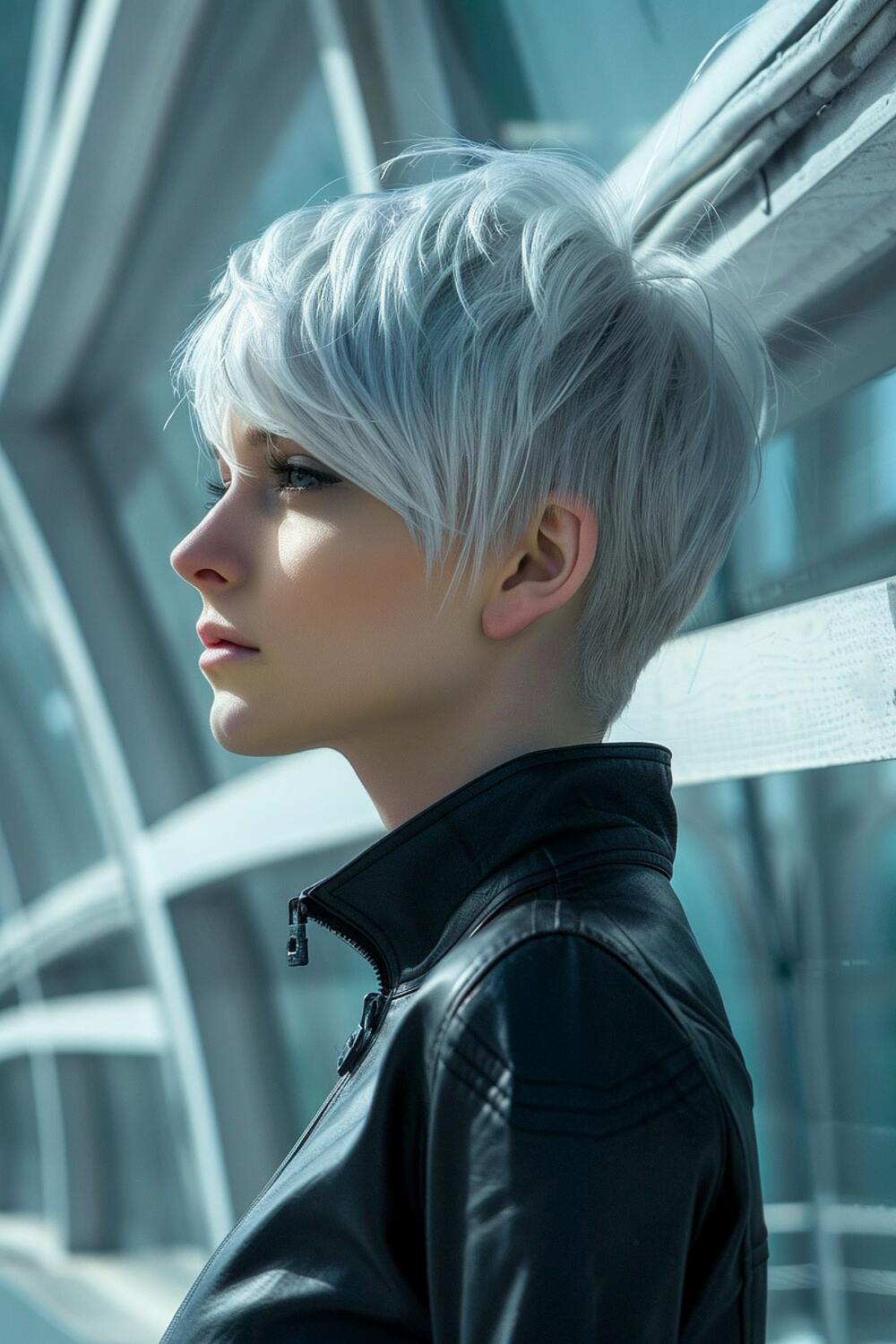 Razorline pixie short hair