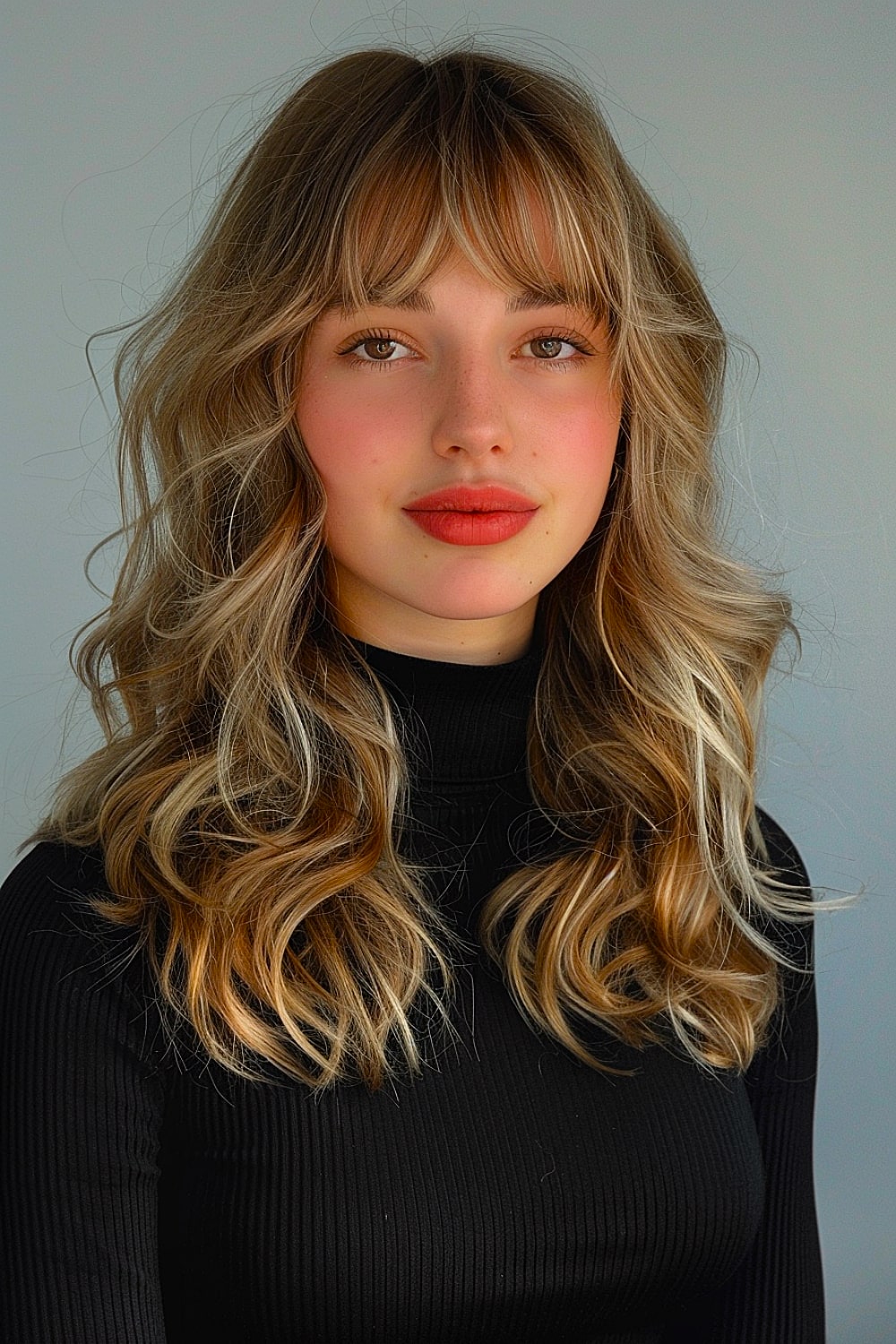 90s medium-length style for thin hair