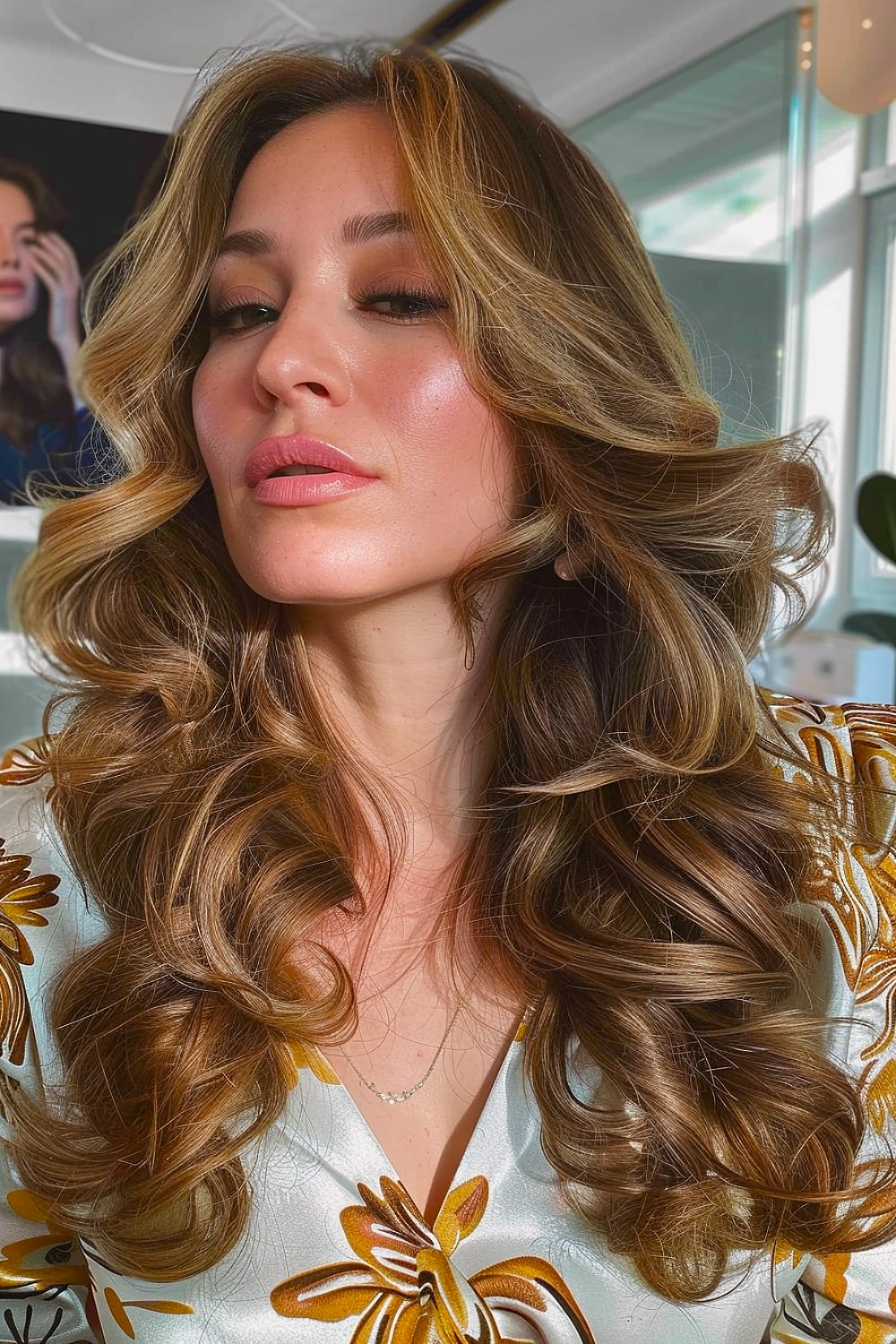 70s inspired cute hairstyle