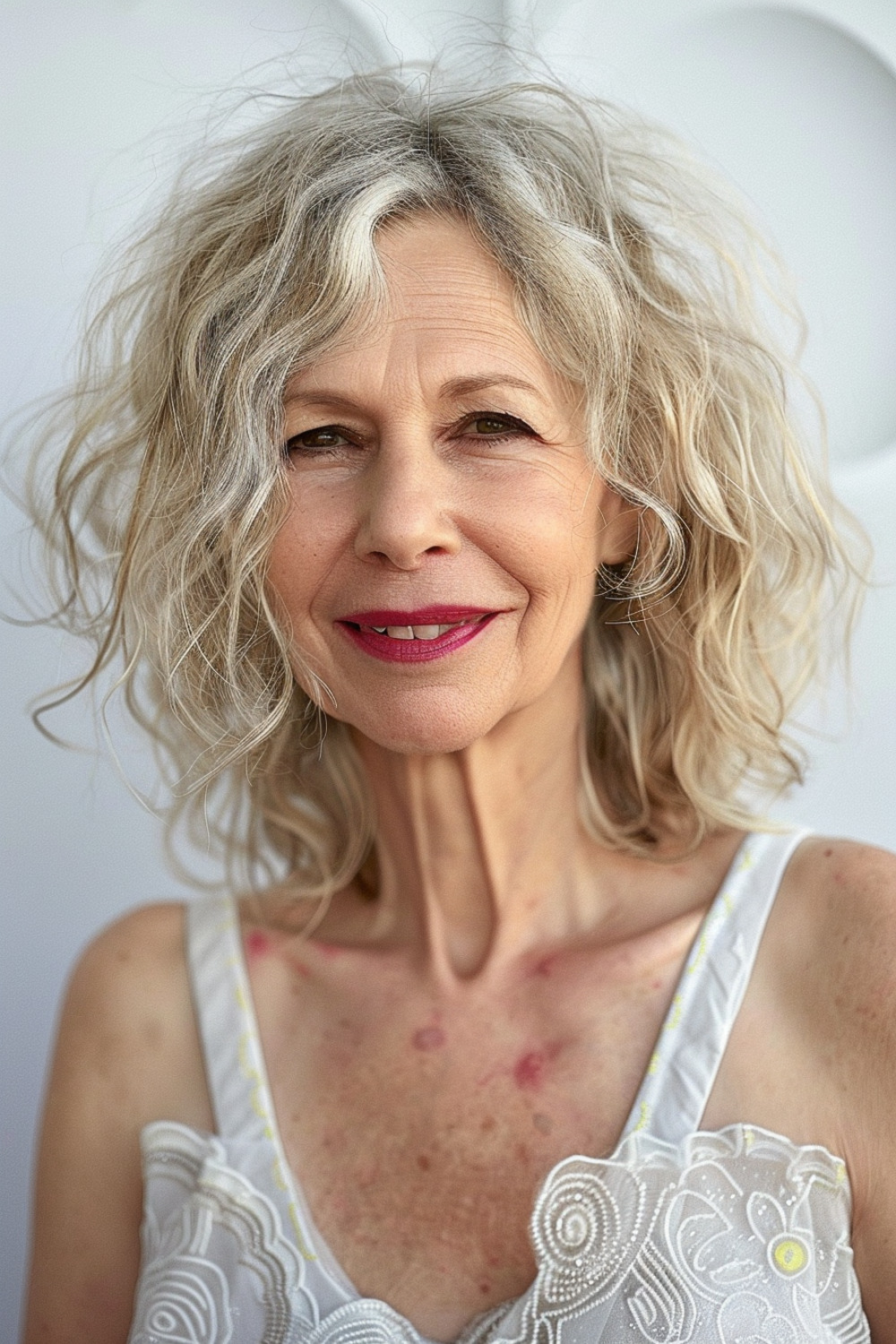 Sassy tousled waves for women over 70