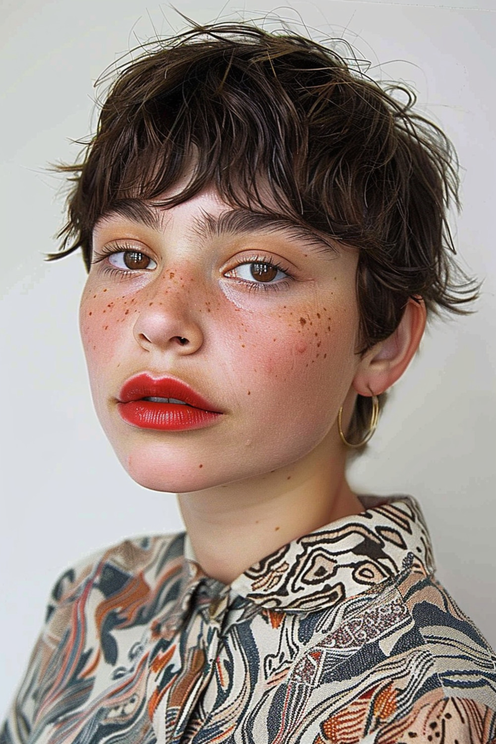 Shaggy pixie with playful texture