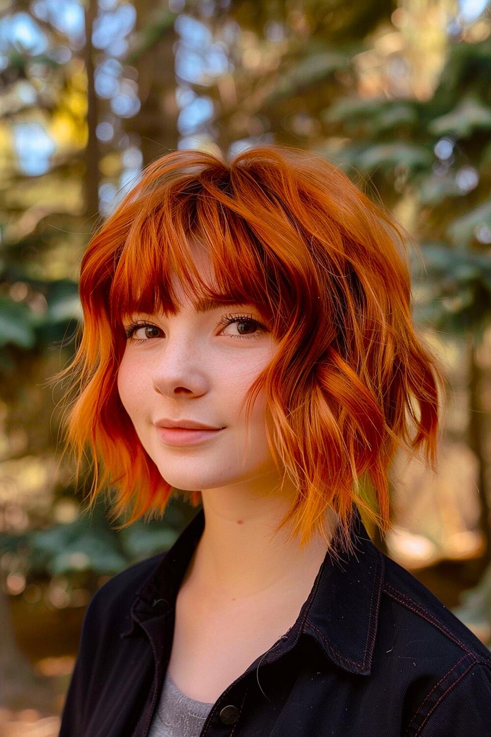 Short hair with emberwolf layers