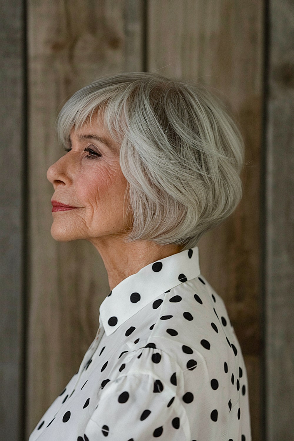 Short Layered Cut for Women Over 70