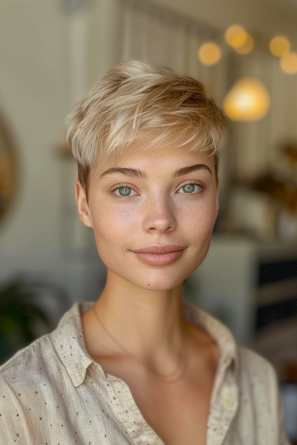 Short sassy pixie cut