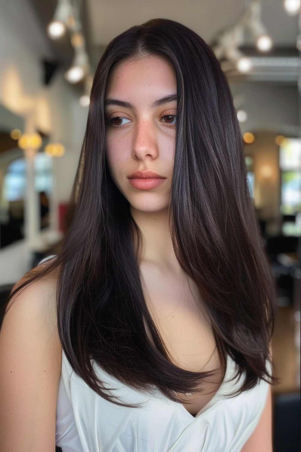 Sleek long layers