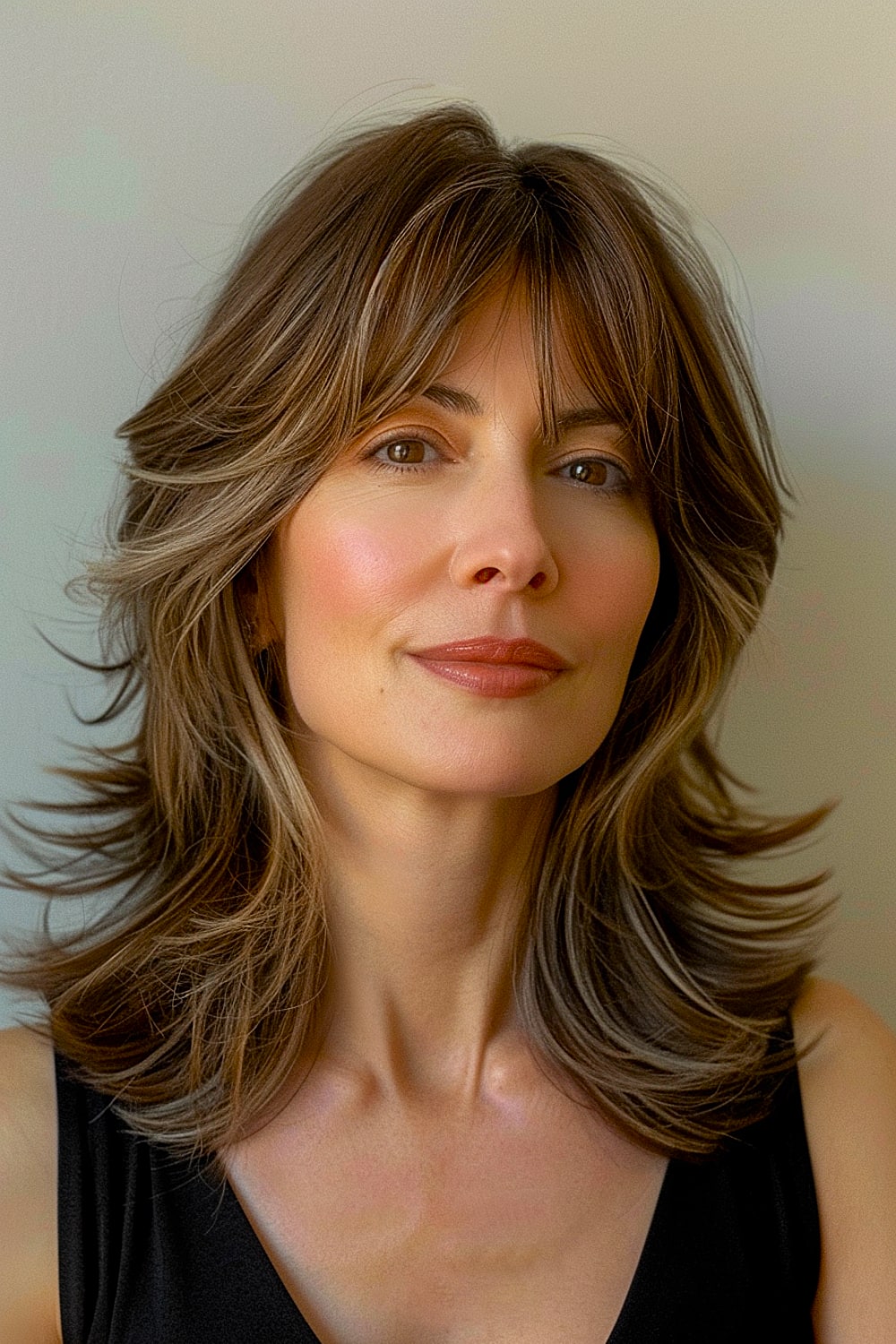 Medium-length fine hair over 40