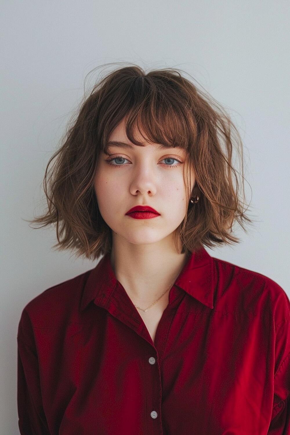 Messy Bangs with Short Hair