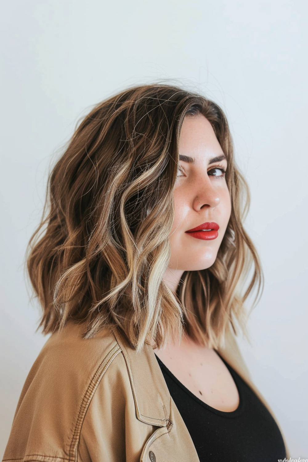 Textured bob with face-framing layers