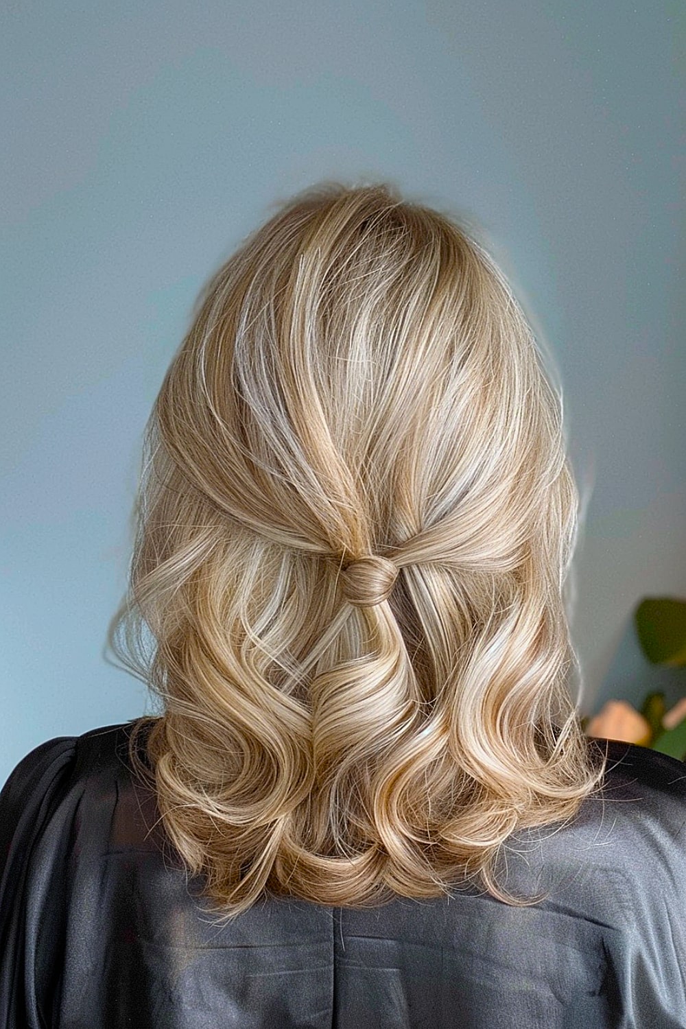 Down hairstyle for thin hair