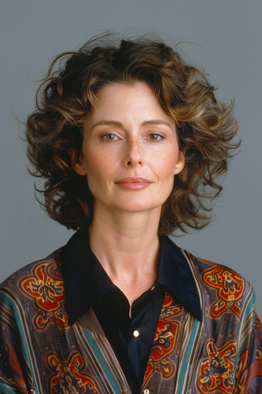 Classic curly hairstyle