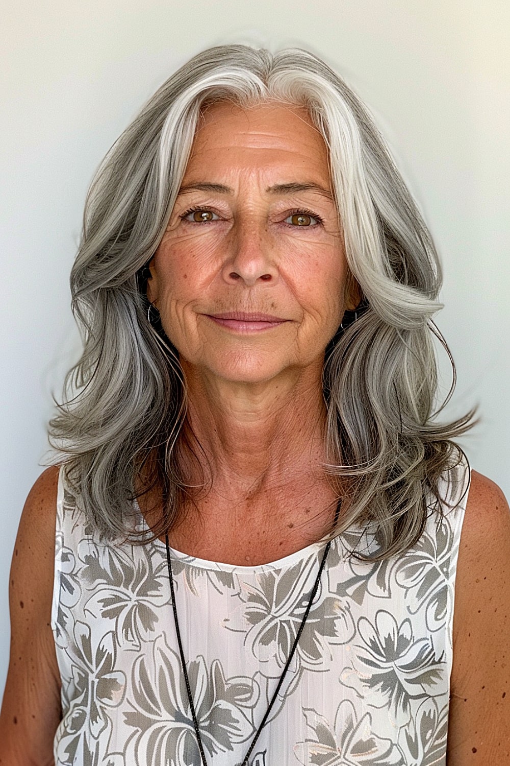 Medium cut for older women with thin hair