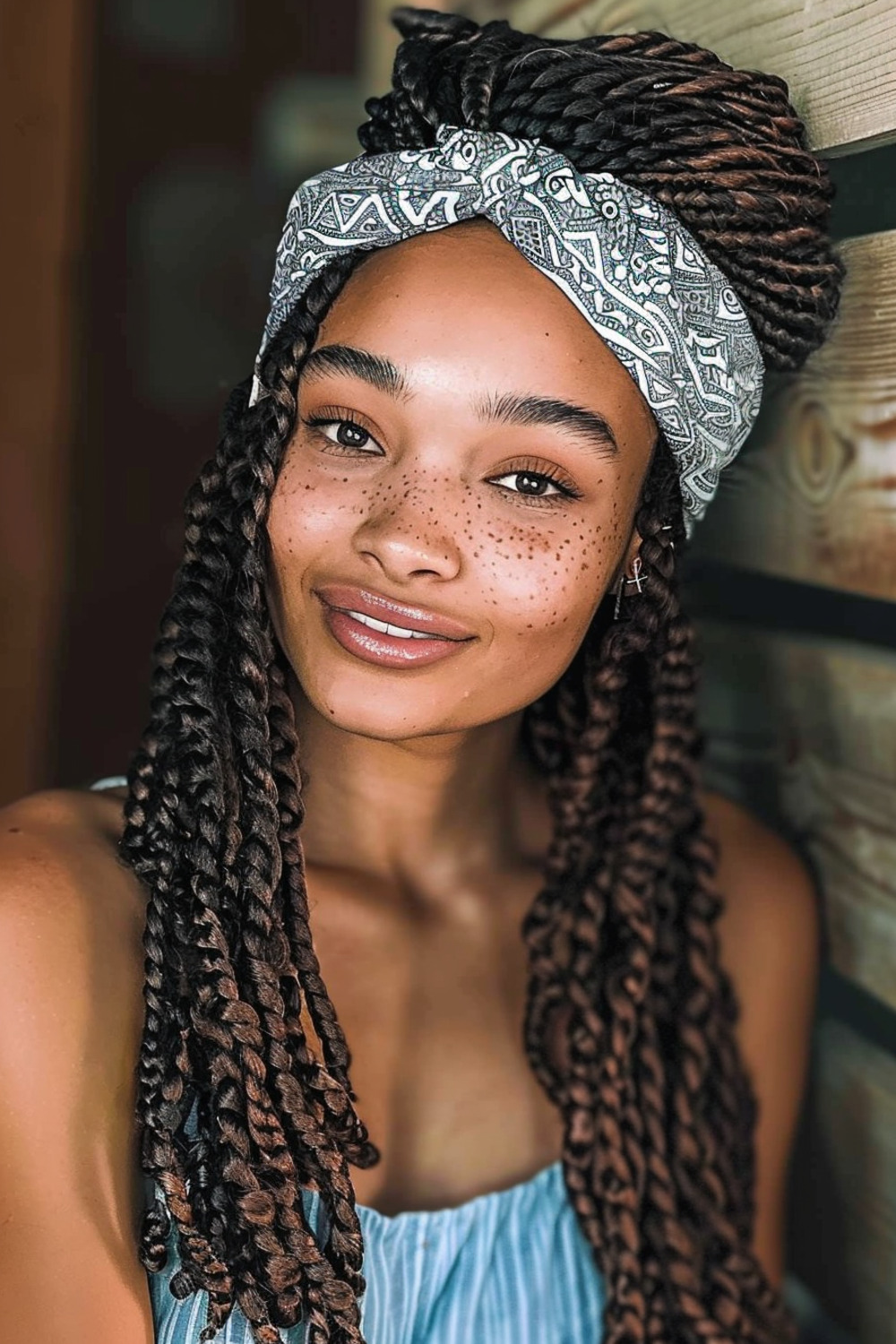 Twist braids with headband